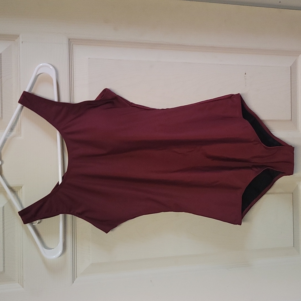 Women's size small maroon swimsuit
